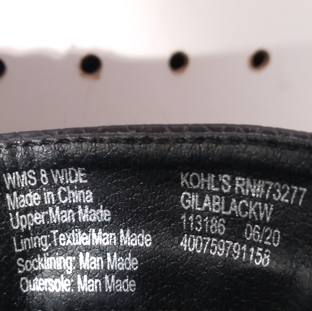 Women’s Black Boots | Comfort Lightweight Buckle Mid Ankle Booties Zip up 8 W - Picture 9 of 9